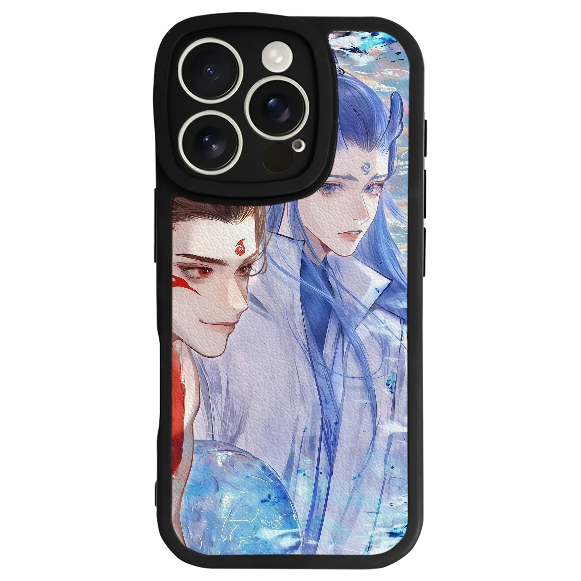 （画像用） Ne Zha 2 ナタ 魔童の大暴れ 【iPhone 16シリーズ対応】シリコンスマホケース（レザー調） 材質：シリコン